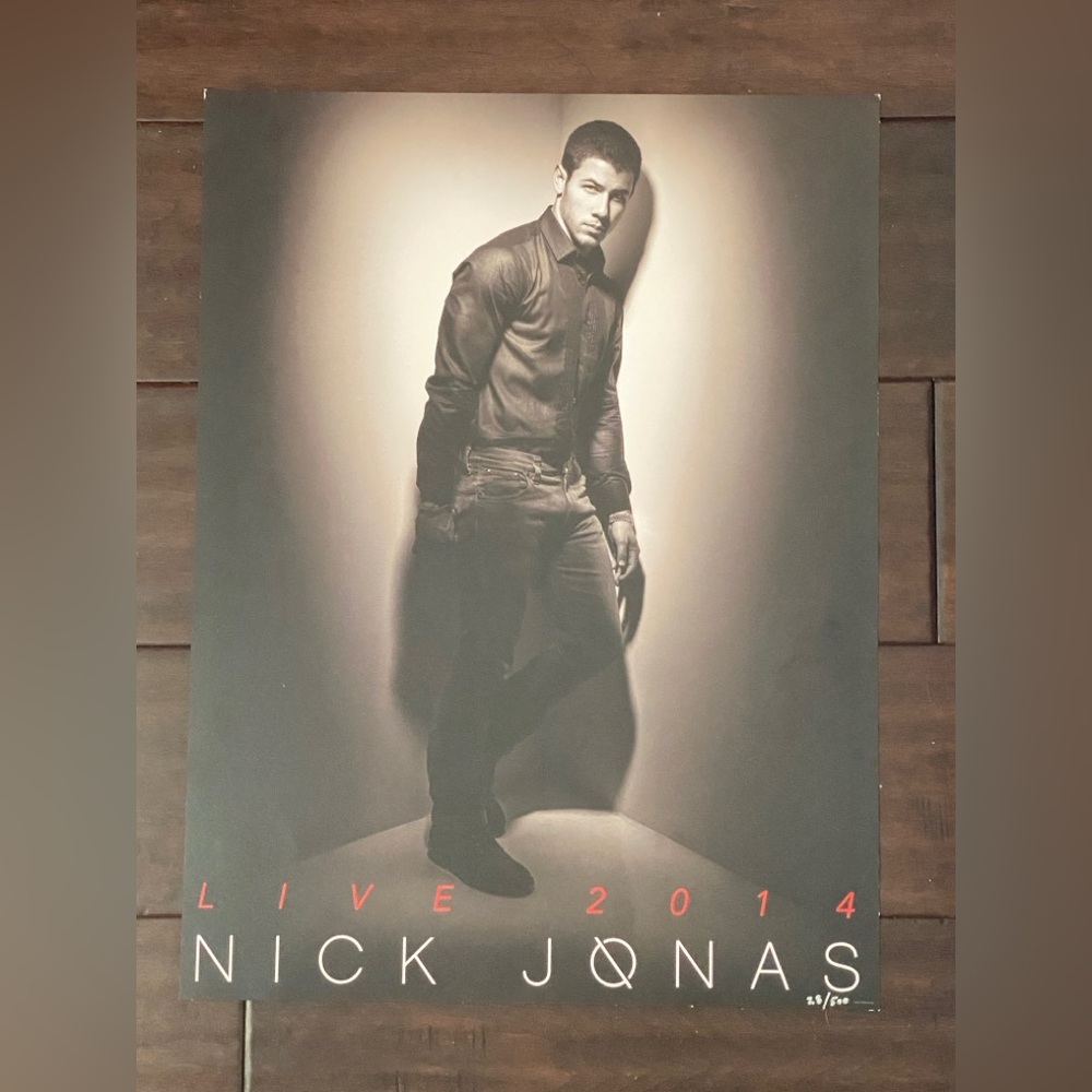 2014 Nick Jonas Tour M&G Posters – LE (21/500, 28/500, 323/500) - Picture 3 of 3